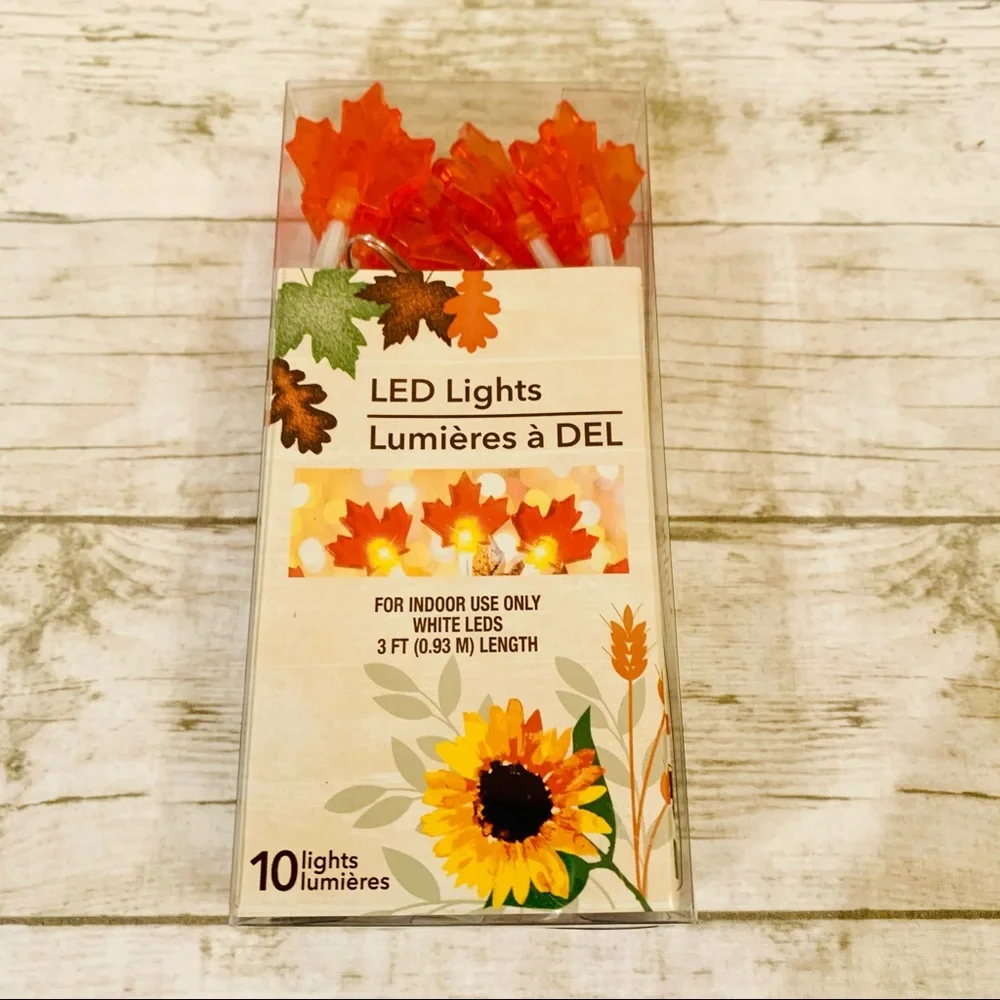 COPY - ✨4/$25✨ LED String Lights - Fall Leaves - 10 Lights